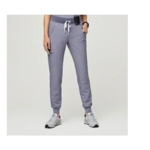 Vapor Blue Space Dye Zamora Petite Jogger Scrub Pants XL NWT